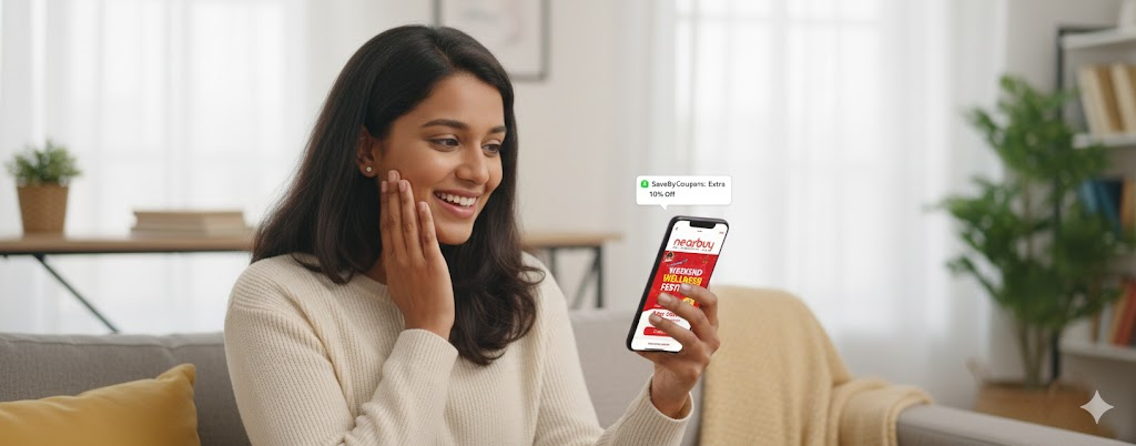 Nearbuy coupons and offers by SaveByCoupons